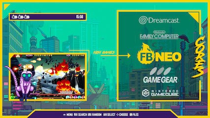 Exemple d'interface arcade animée